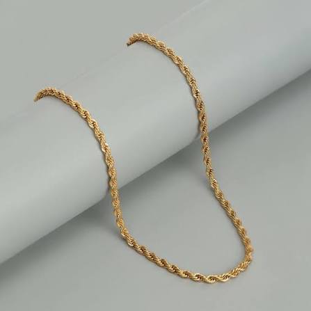 Premium 22k men gold chain collections on showcase